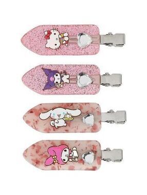 Bioworld Hello Kitty & Friends 4-Piece Hair Clips